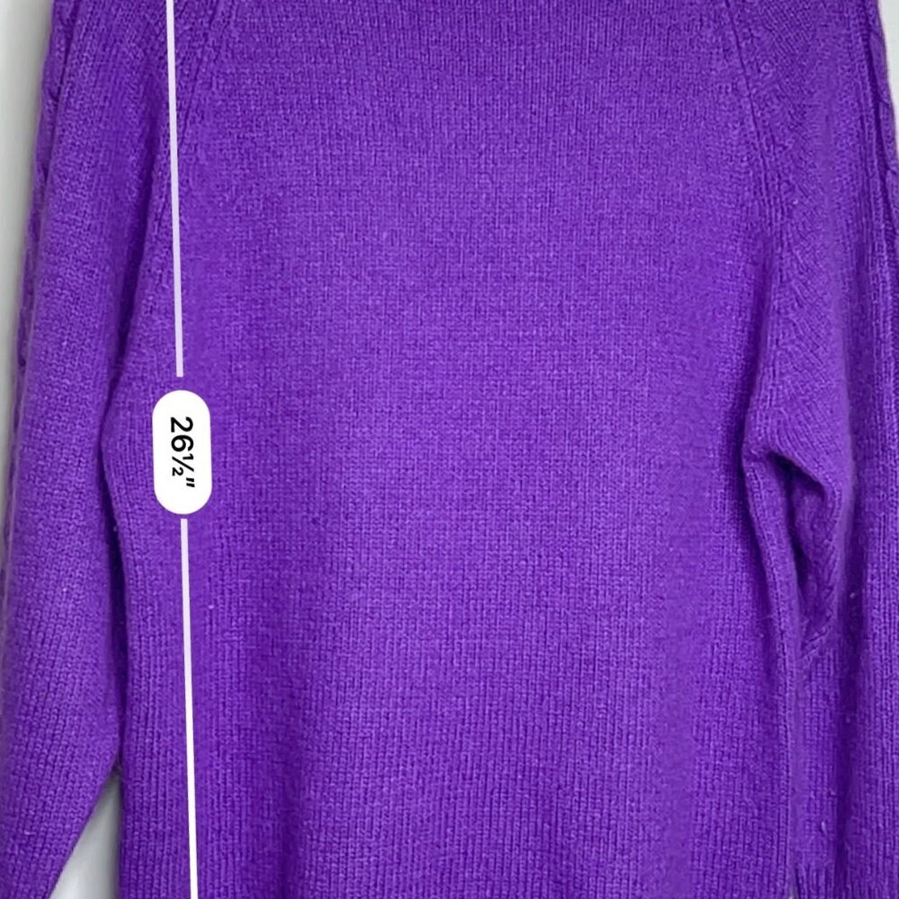 E.M.T. Women Sweater VTG Cowl Neck Silk Angora Knit Fall 80s 90s Luxury Cottage - Picture 5 of 6